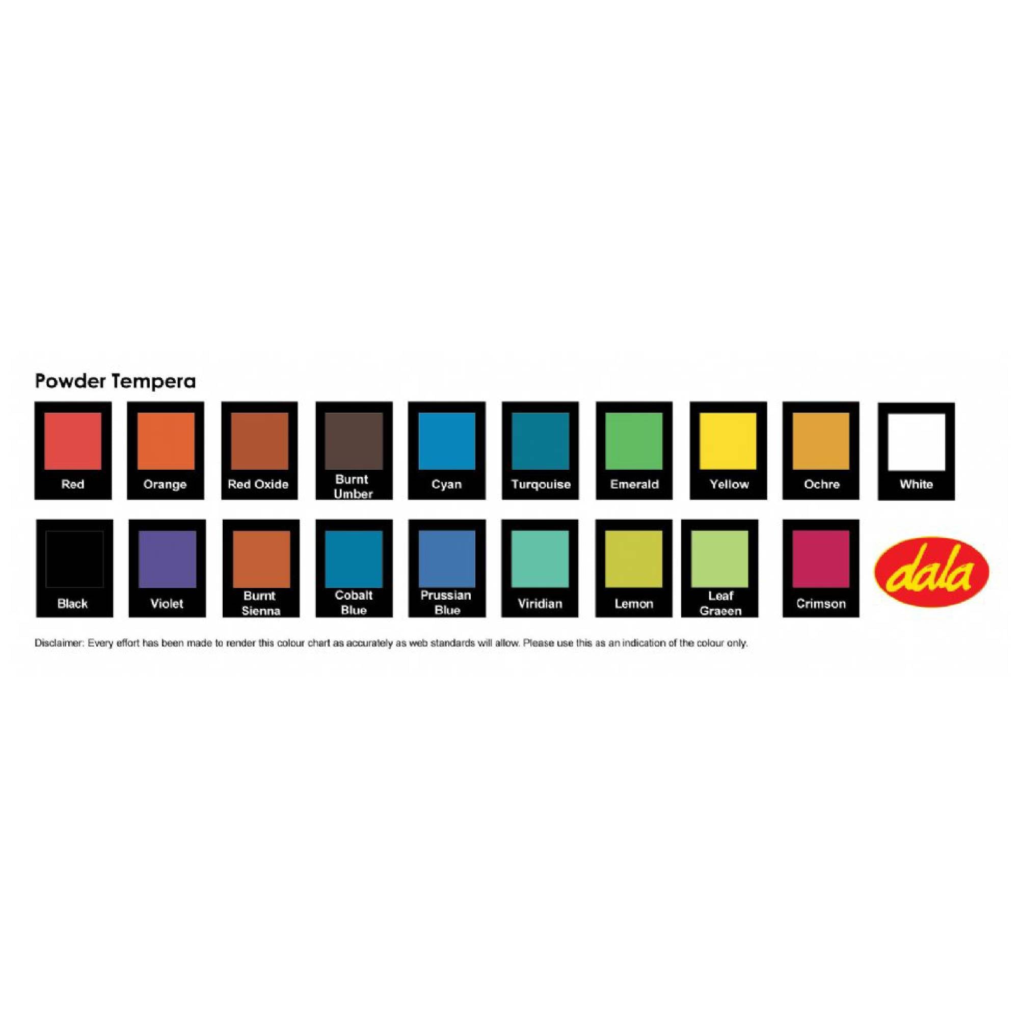 Paint - Tempera Powder Paint – 200g | Rich, Non-Toxic Colours for Scho ...