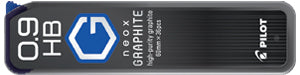 Pilot Lead - NEOX GRAPHITE 0.9. Extra strong graphite leads. Available in assorted point sizes. Available in assorted grades 4B â€“ 4H.