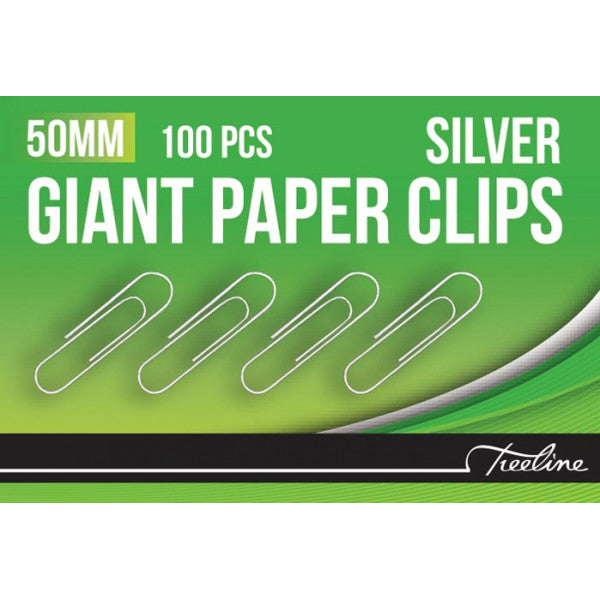 Treeline Paper Clips - 50mm Silver