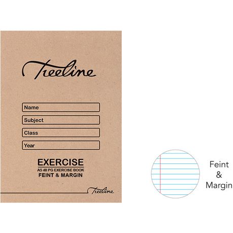 Treeline A5 Exercise Book - 48page, F/M