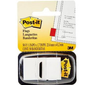 3M Post-it Repositionable Flags - Flag it, find it fast. 50 Flags per dispenser. Size: 25.4mm x 43.6mm