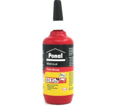 PONAL Wood Glue Extra Strong. PONAL Extra Strong Wood Glue is ready to use wood glue for most kinds of woods. Great for assembling and repair jobs. The bonds produced are slightly flexible and have a clear glue line. Solvent Free.