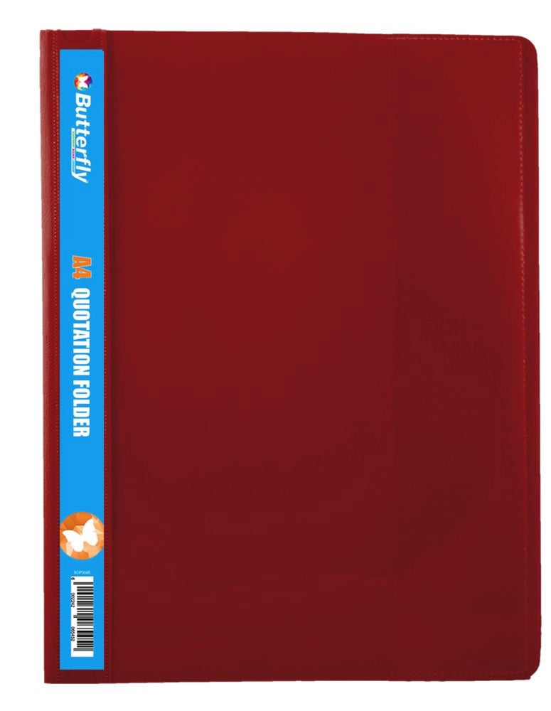 Butterfly Quotation Folders A4 PVC