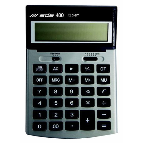 SDS 400 Dual Power Desk Calculator - 12-Digit