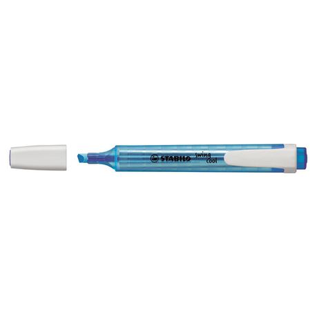 Non-Slip, matt finish grip zone. A water-based ink for paper, copy or fax. Ventilated cap. Stabilo Swing Cool Highlighter