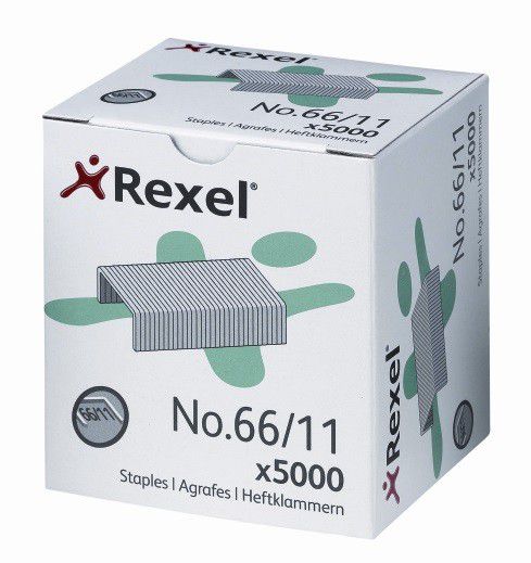 Rexel Staples No. 66/11 5000 Staples  70 Sheet Capacity   Box of 5000