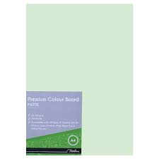 Treeline A4 PASTEL Green Board - 160gsm | 100 sheets