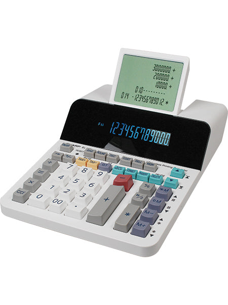 Sharp EL-1901 Printing Calculator - 12 Digit. 12-digit display and a 5-line LCD allows you to detach from traditional paper and with up to 300 steps Check & Correct function.