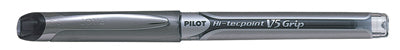 Pilot V5 Hi-Tecpoint Grip Liquid Ink. Needle point in 0.5mm, 0.7mm. Rubberised grip Ideal for signatures.